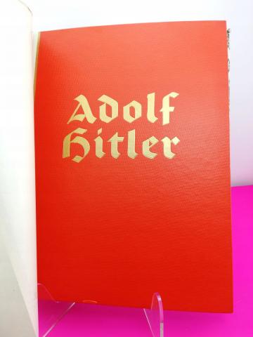 NSDAP III Reich Fuhrer Adolf Hitler cigarette red book photos with rare signed dustcover