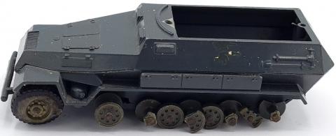 Vintage solido france German hanomag tank troops truck toy elastolin lineol hausser