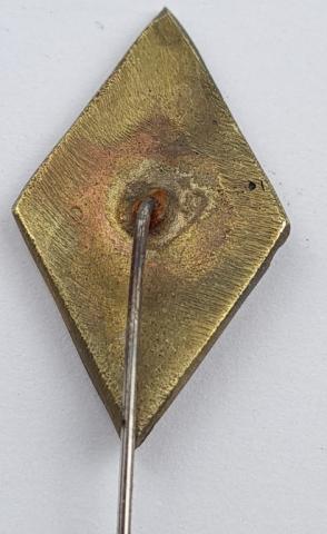 WW2 German Nazi Hitler Youth stick pin membership diamond swastika logo stickpin