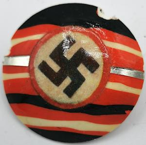 THIRD REICH NSDAP ADOLF HITLER PARTISAN ORIGINAL SWASTIKA PIN