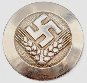 WW2 GERMAN NAZI NICE THIRD REICH RAD WORKERS SILVER SWASTIKA PIN MARKED