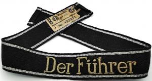 WW2 GERMAN NAZI SS-VT EM CUFF TITLE DER FUHRER RZM TAG SS-Verfügungsrtruppe Standarte III SS-Special Purpose Troops 3RD Regiment