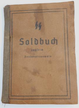 Waffen SS unused Soldbuch SS ID totenkopf panzer ausweis wehrpass