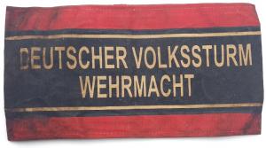 Ww2 German Nazi late war deutscher volkssturm wehrmacht tunic armband