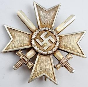 WW2 German Nazi Merit cross medal award 1st class with swords for sale original dealer