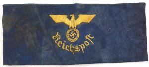 Ww2 German Nazi Third Reich post office employee armband Armelbinde Deutsche Reichpost